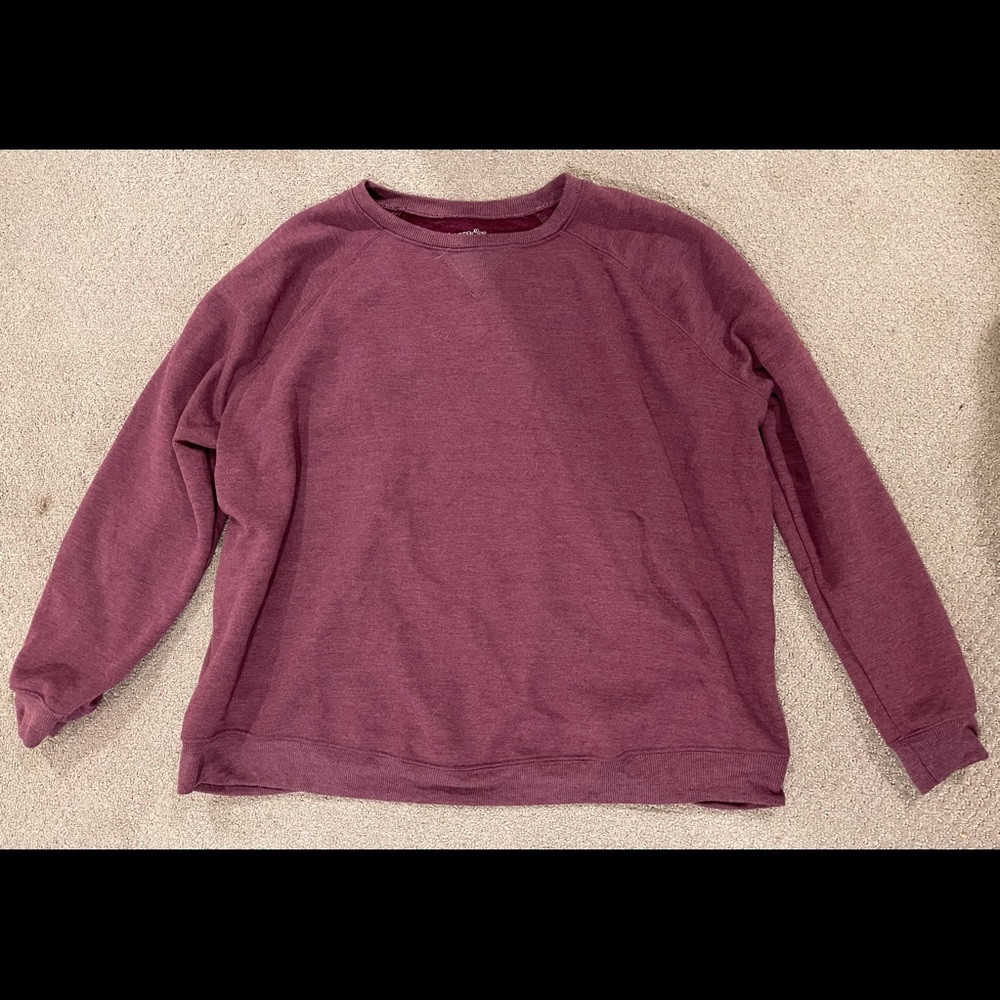 Terra & Sky Cranberry Crewneck Size 2XL